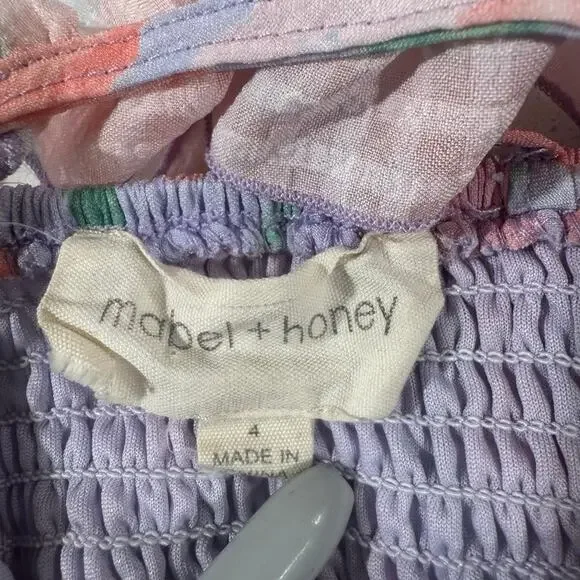 Mabel + Honey Toddler Girl 4T Floral Dress - Picture 3 of 5